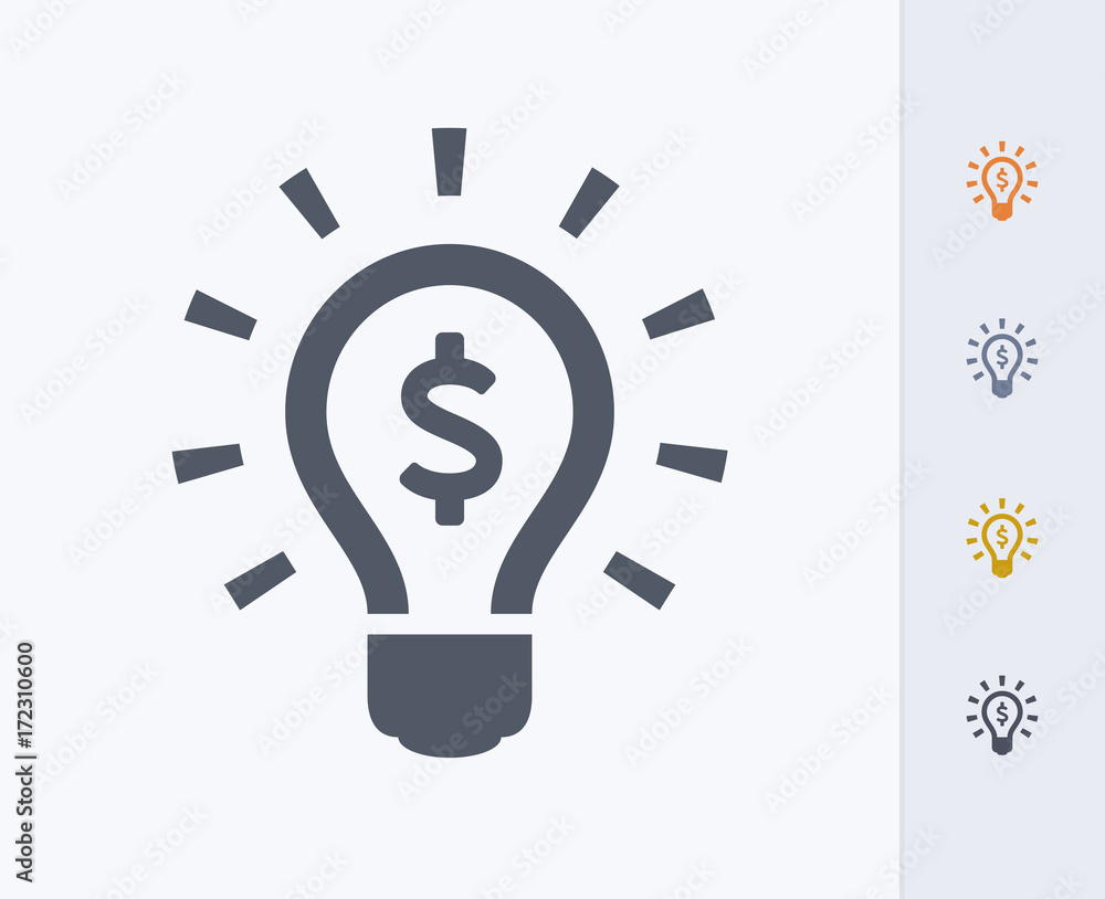 Light Bulb & Dollar Sign - Carbon Icons. A professional, pixel-aligned icon designed on a 32 x 32 pixel grid and redesigned on a 16 x 16 pixel grid for very small sizes. Light Bulb & Dollar Sign - Carbon Icons. A professional, pixel-aligned icon designed on a 32 x 32 pixel grid and redesigned on a 16 x 16 pixel grid for very small sizes.