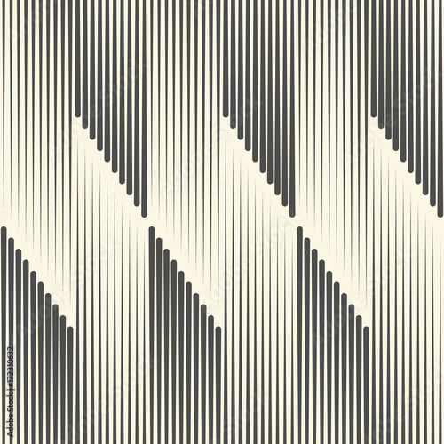 Seamless Vertical Stripe Pattern. Vector Black and White Line Background. Wrapping Paper Texture