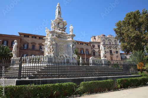 Teatro Marmoreo at Piazza Vittoria in Palermo. Sicily