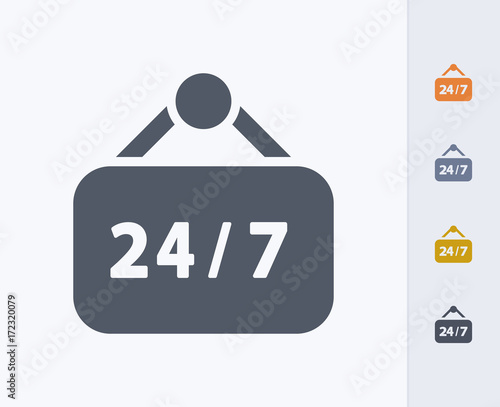 Non-Stop Sign - Carbon Icons. A professional, pixel-aligned icon designed on a 32 x 32 pixel grid and redesigned on a 16 x 16 pixel grid for very small sizes.