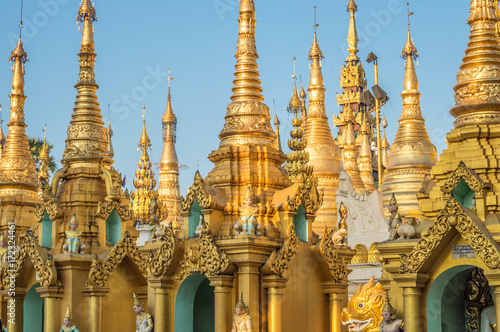 Shwedagon Pagoda in Yangon  Burma Myanmar