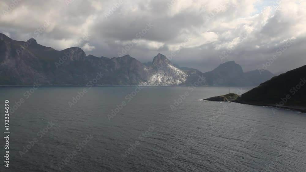 View from Knuten peak, Mefjordvaer, Senjahopen, Norway View from Knuten peak, Mefjordvaer, Senjahopen, Norway
