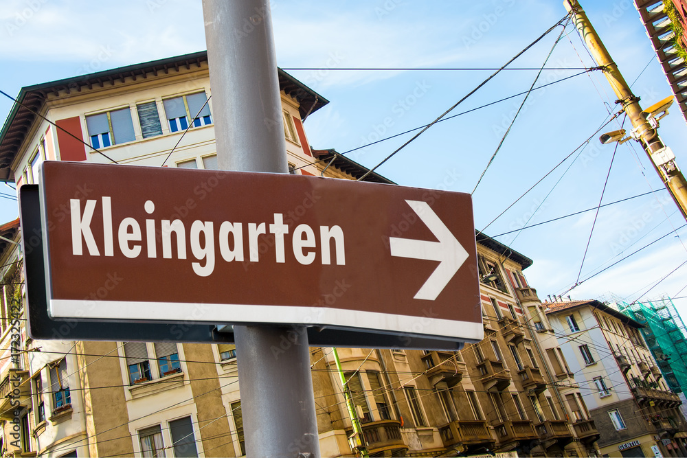 Fototapeta premium Schild 223 - Kleingarten