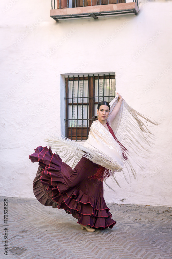flamenco dancer in the streets of sevilla flamenco dancer in the streets of sevilla