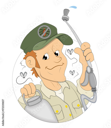 Cartoon Worker - clip-art cartoon vector