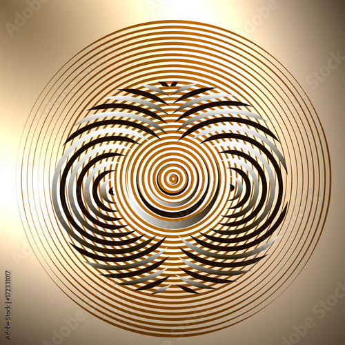 Abstract circle against the background of gradient.