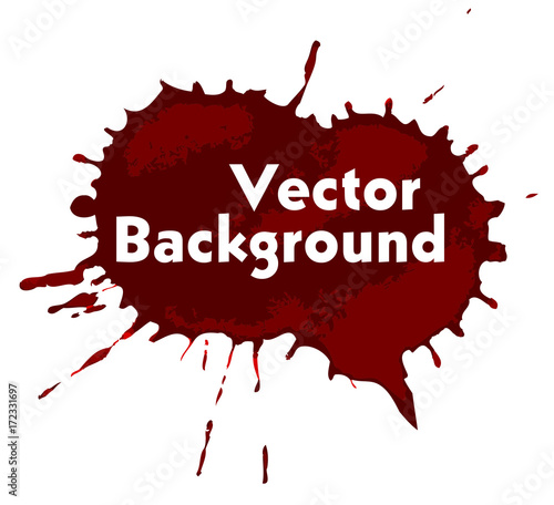 Grunge Paint Drops Vector Banner
