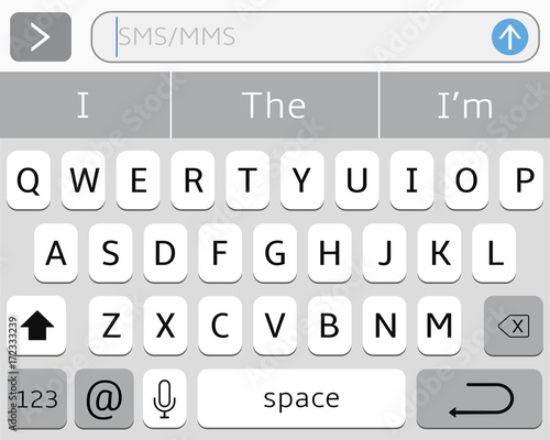 Virtual keyboard for smartphone