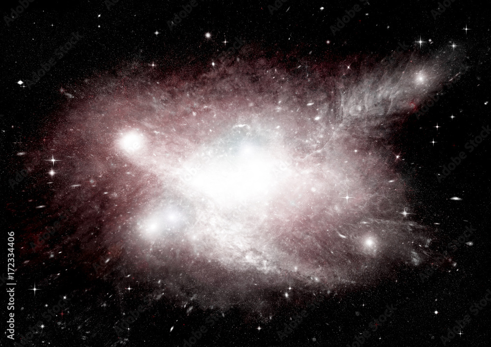 galaxy in a free space galaxy in a free space