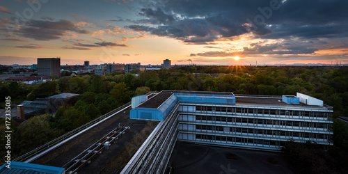 Sonnenuntergang über Karlsruhe photo