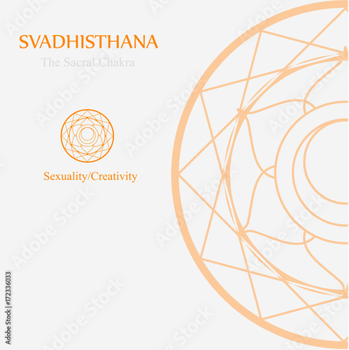 Svadhisthana- The sacral chakra which stands for sexuality and creativity