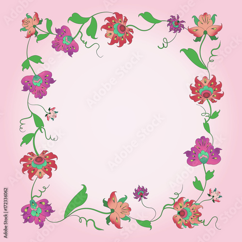 Floral frame