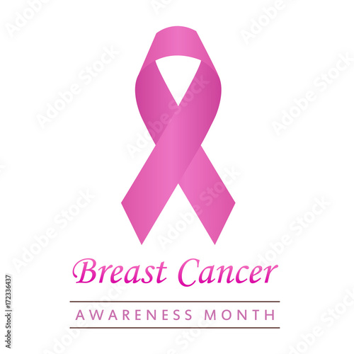 Breast cancer awareness ribbon 