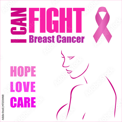 Hope, Love and Care- Poster empowering women to fight breast cancer