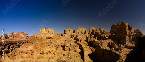 Ruins of the Amun Oracle temple in Siwa oasis, Egypt