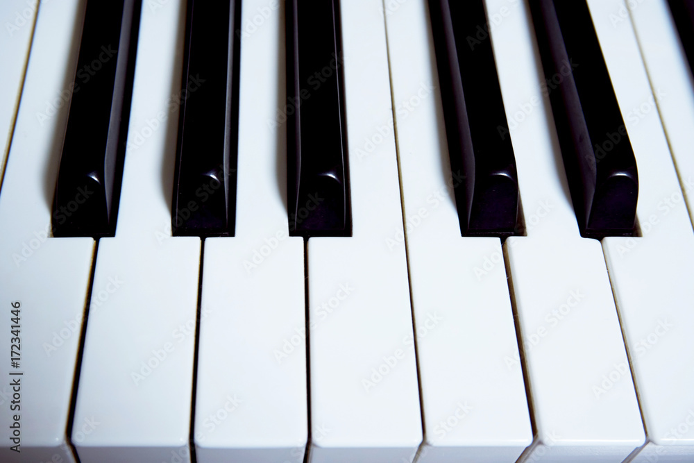 A piano keyboard taken close up. A piano keyboard taken close up.