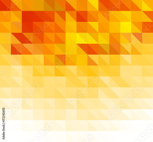 Triangular orange vector background
