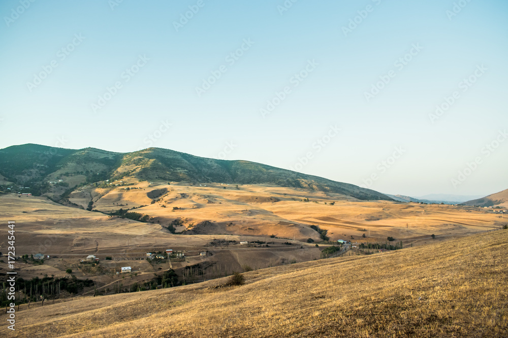 Obraz premium mountain landscape town