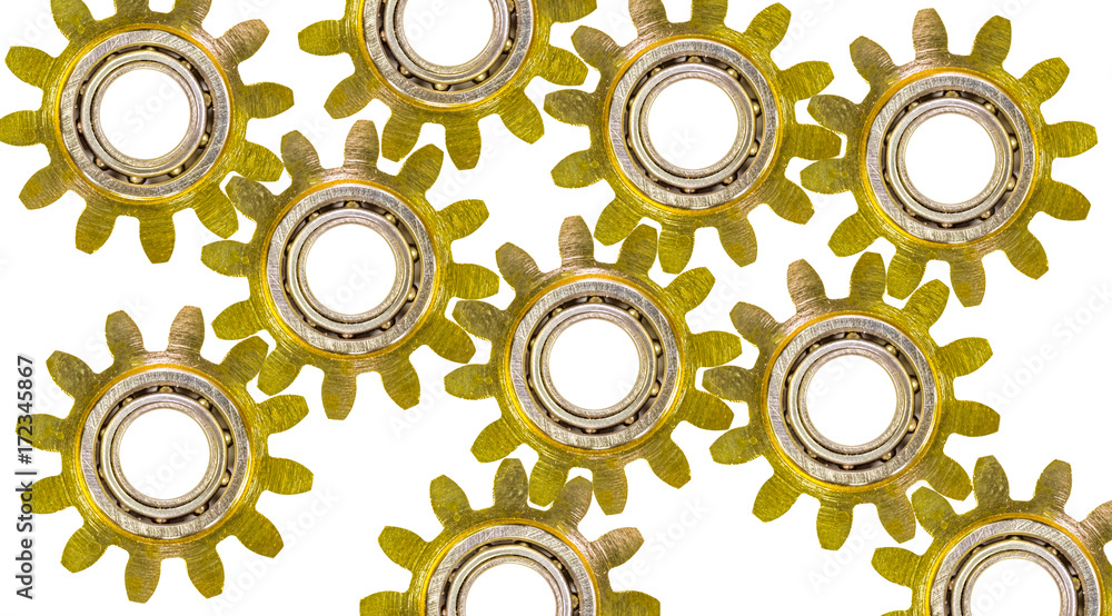fond d'engrenages de roues dentées avec roulements à billes Stock Photo ...