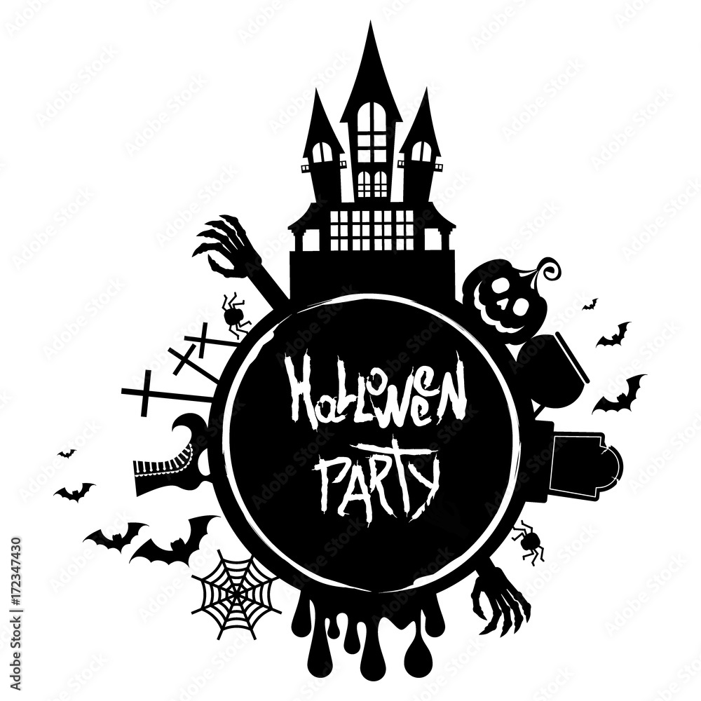 halloween party logo