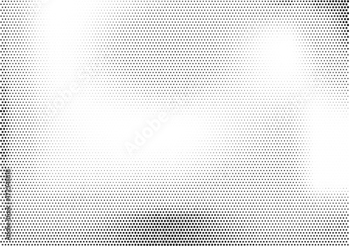 Fotografie Modern horizontal halftone monochrome background with unevenly distributed dots of different size