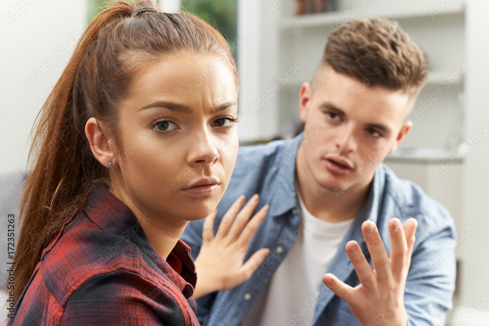 Teenage Couple Having Relationship Difficulties Teenage Couple Having Relationship Difficulties