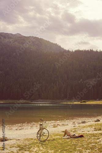 Black Lake, in the Municipality of Žabljak in northern Montenegro photo