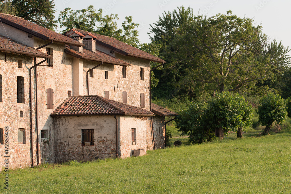 Rural houses of Friuli hills