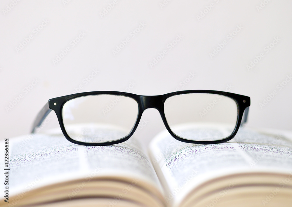 Book and glasses Book and glasses