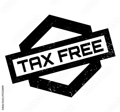 Tax Free rubber stamp. Grunge design with dust scratches. Effects can be easily removed for a clean, crisp look. Color is easily changed.