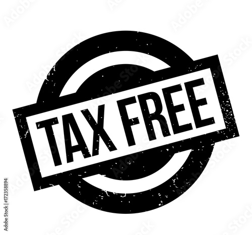 Tax Free rubber stamp. Grunge design with dust scratches. Effects can be easily removed for a clean, crisp look. Color is easily changed.