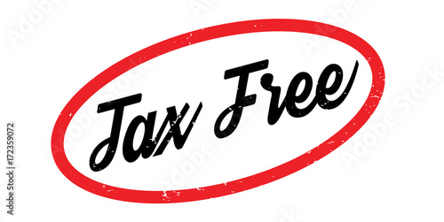Tax Free rubber stamp. Grunge design with dust scratches. Effects can be easily removed for a clean, crisp look. Color is easily changed.
