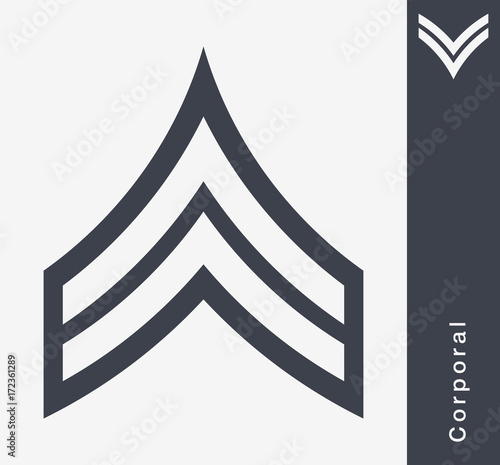 Military Ranks and Insignia. Stripes and Chevrons of Army photo