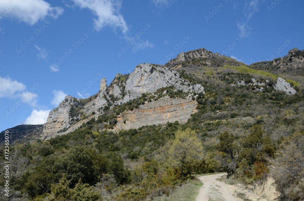 Mountain surroundings of monasterio de Leyre