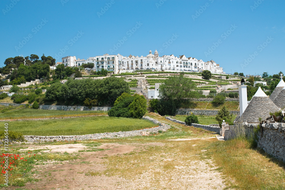 Obraz premium Panoramic view of Locorotondo. Puglia. Italy.