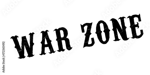 War Zone rubber stamp. Grunge design with dust scratches. Effects can be easily removed for a clean, crisp look. Color is easily changed.