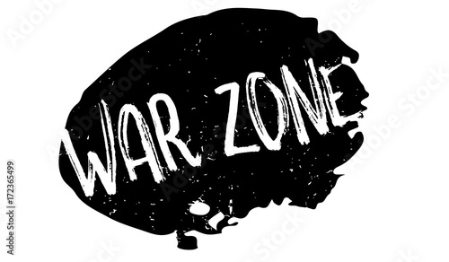 War Zone rubber stamp. Grunge design with dust scratches. Effects can be easily removed for a clean, crisp look. Color is easily changed.
