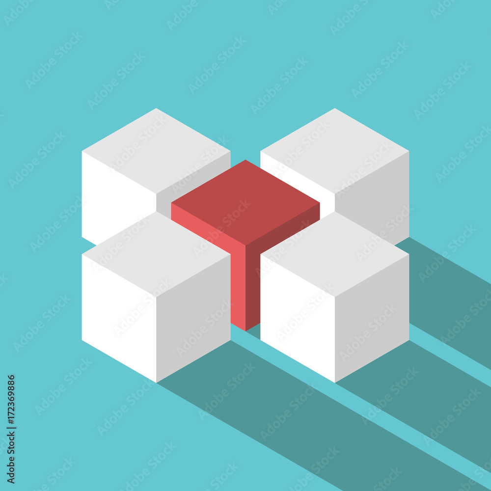 Unique red leader cube Unique red leader cube