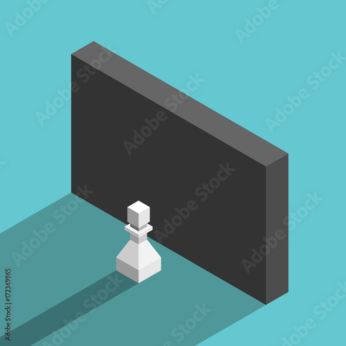 Pawn and wall, obstacle
