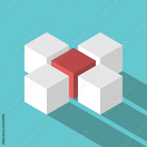 Unique red leader cube