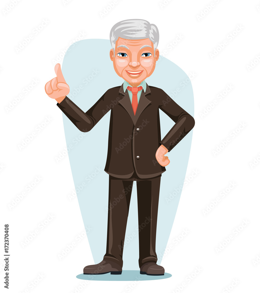 Elderly Asian Businessman Chinese Japanese Vietnamese Male Employee Boss Hand Forefinger Up Cartoon Character Design Vector Illustration Elderly Asian Businessman Chinese Japanese Vietnamese Male Employee Boss Hand Forefinger Up Cartoon Character Design Vector Illustration