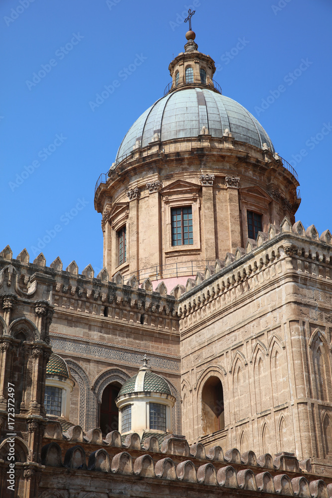 The Cathedral of Palermo on Sicily. Italy