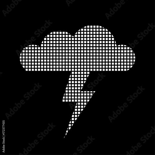 Pixel Icon - Gewitterwolke
