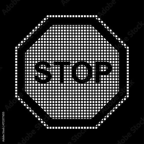 Pixel Icon - Stoppschild