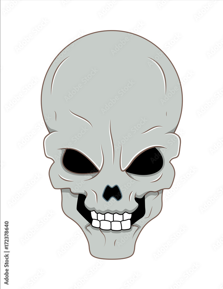 Obraz premium Horrible Vector Skull