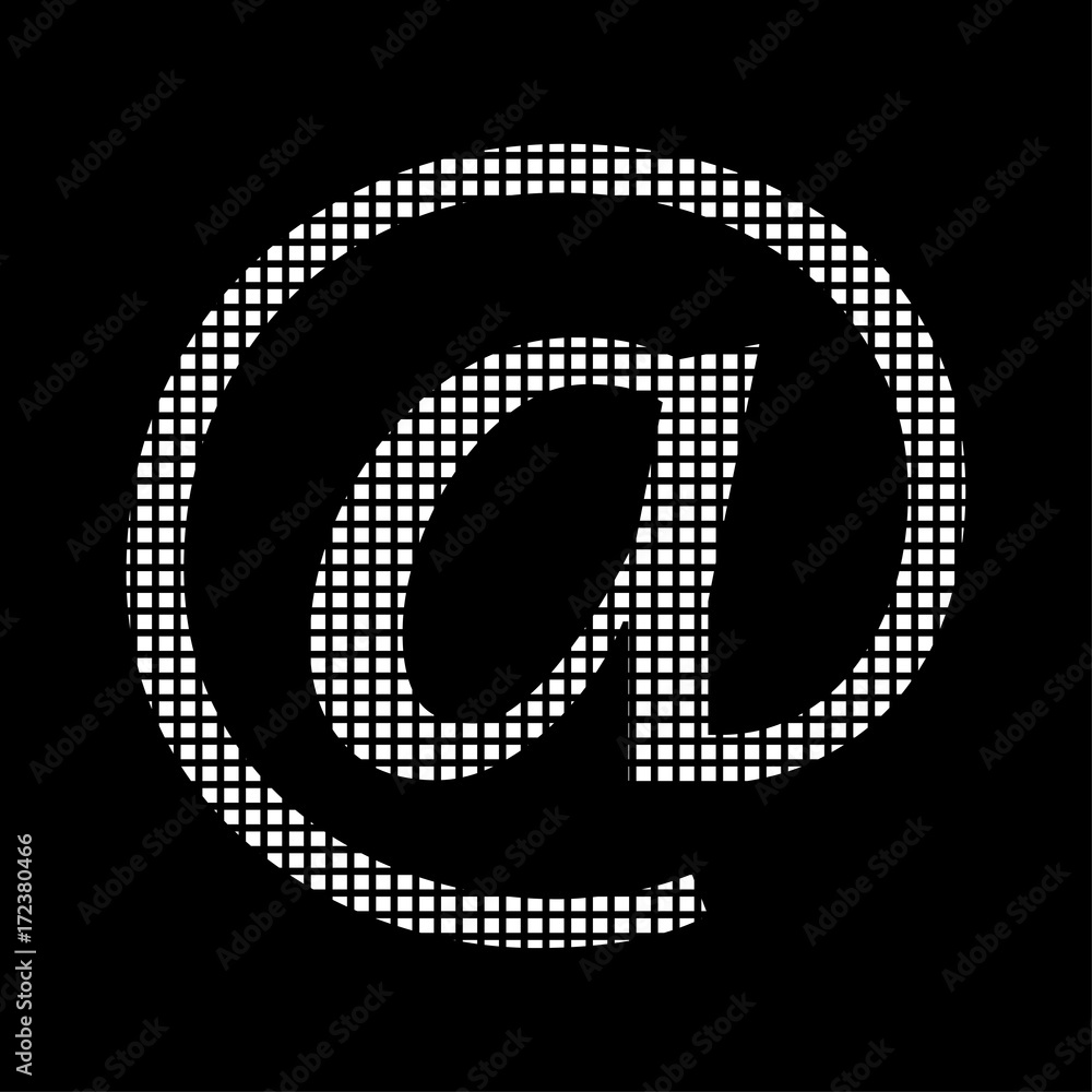 Pixel Icon - At Zeichen - Email
