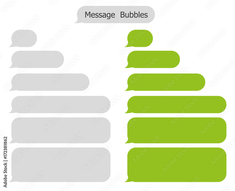 Obraz premium Vector modern sms or message icons. Bubble speech set