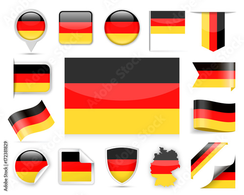 Germany Flag Vector Set