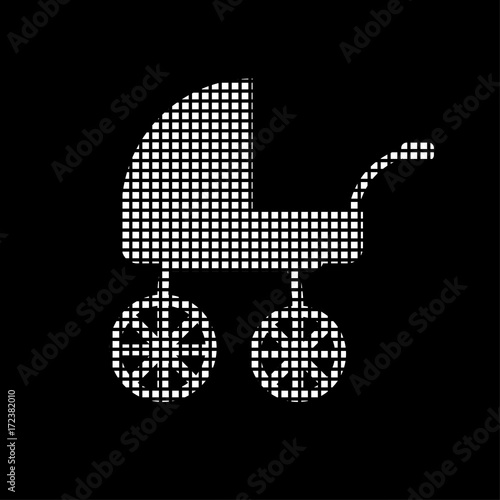 Pixel Icon - Kinderwagen