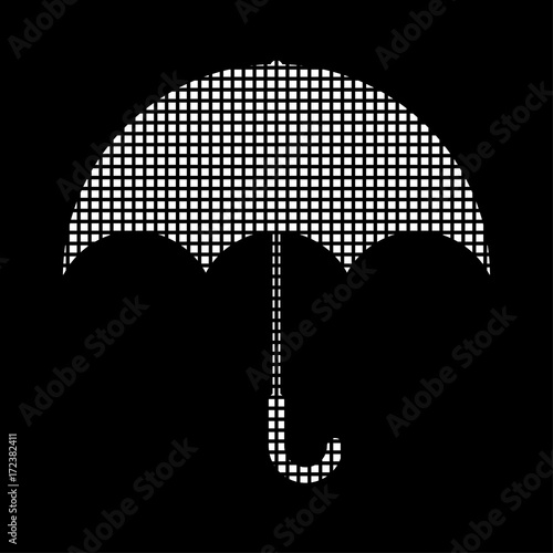 Pixel Icon - Regenschirm